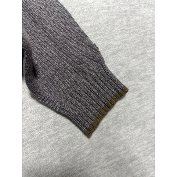 Columbia Mens Sweater XL Gray Full Zip Cotton Knit Cardigan - Picture 4 of 6